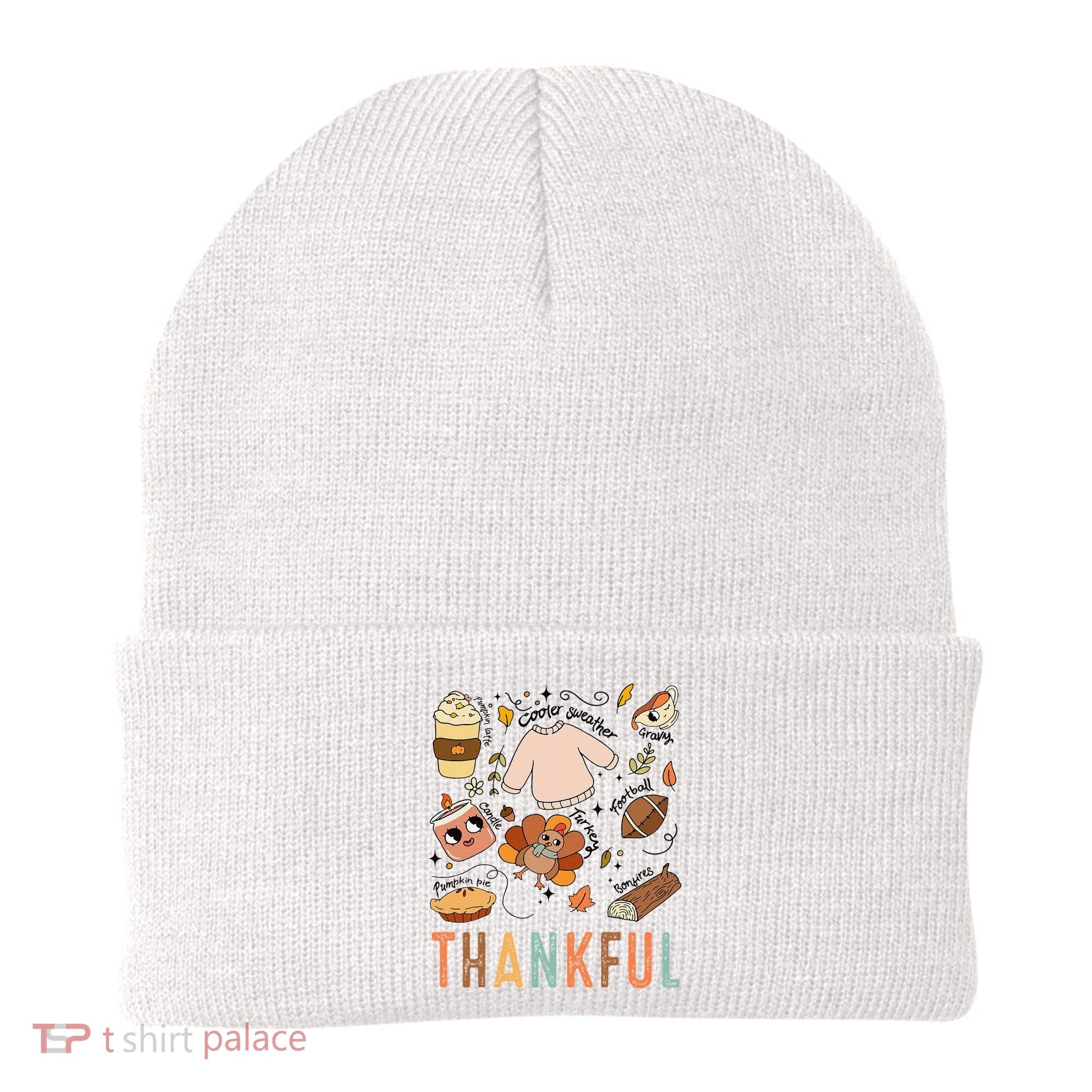 Thanksgiving Turkey Fall Thankful Graphic FamilywomenS Beanie