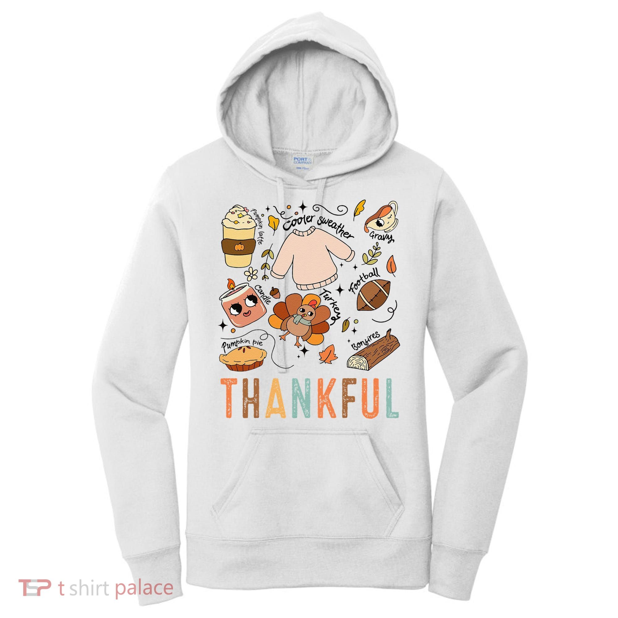 Thanksgiving Turkey Fall Thankful Graphic FamilywomenS Women's Hoodie