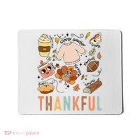 Thanksgiving Turkey Fall Thankful Graphic FamilywomenS Mousepad thumb 0