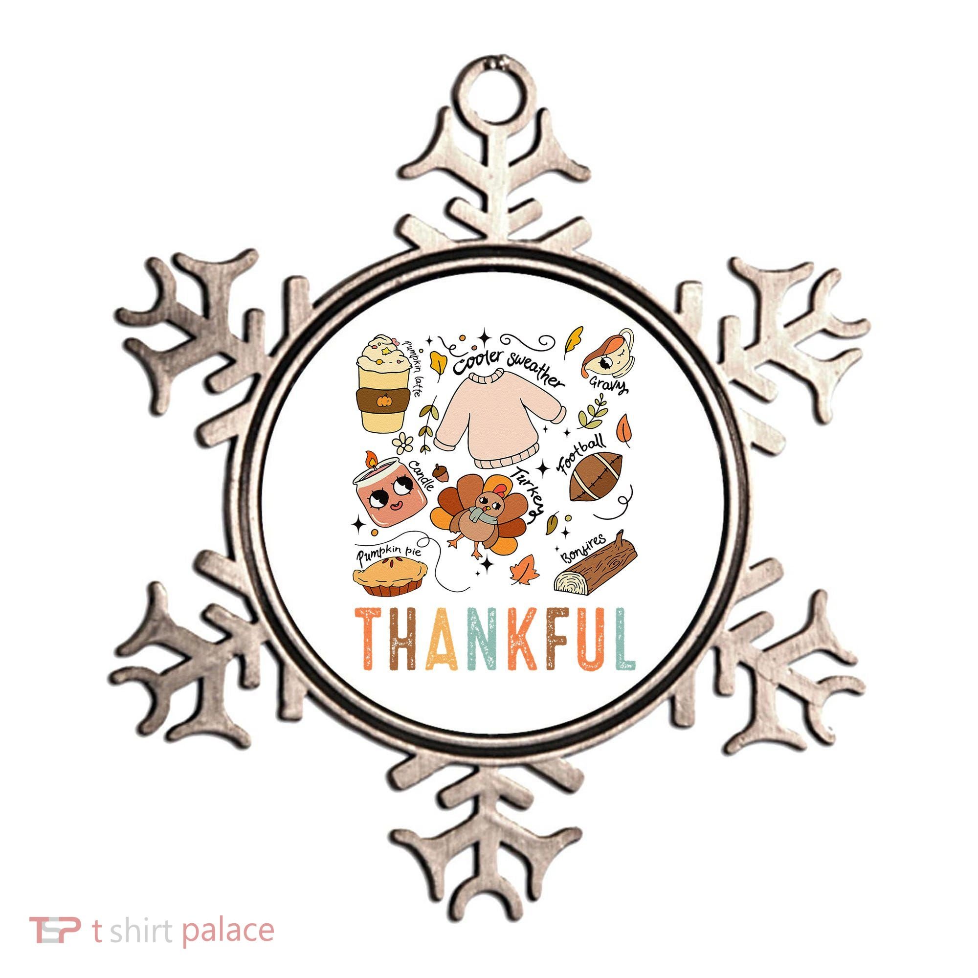 Thanksgiving Turkey Fall Thankful Graphic FamilywomenS Ornament