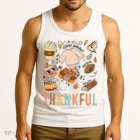 Thanksgiving Turkey Fall Thankful Graphic FamilywomenS Tank Top thumb 3