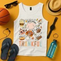 Thanksgiving Turkey Fall Thankful Graphic FamilywomenS Tank Top thumb 4