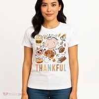 Thanksgiving Turkey Fall Thankful Graphic FamilywomenS Women's T-Shirt thumb 4