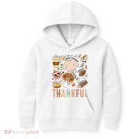 Thanksgiving Turkey Fall Thankful Graphic FamilywomenS Kids Hoodie thumb 0