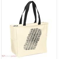 Tire Track Funny Halloween Tote Bag thumb 2