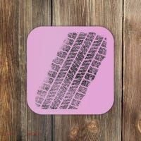 Tire Track Funny Halloween Coaster thumb 0