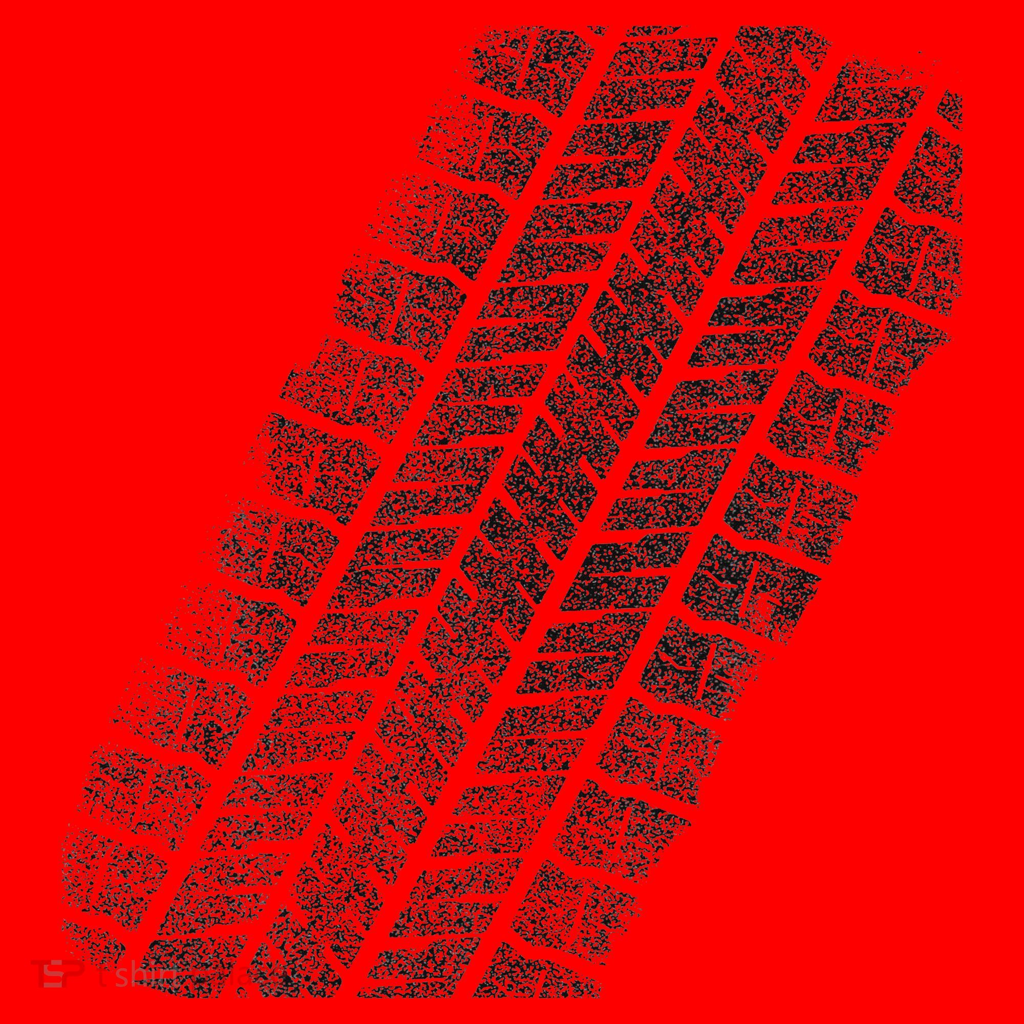 Tire Track Funny Halloween Santa Hat