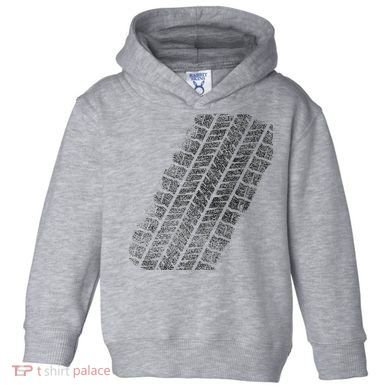 Tire Track Funny Halloween Toddler Hoodie