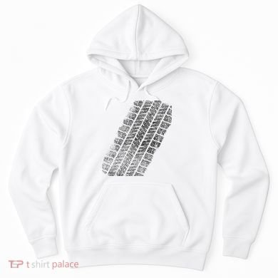 Tire Track Funny Halloween Hoodie