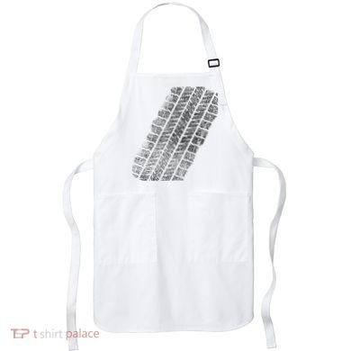 Tire Track Funny Halloween Apron