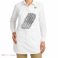 Tire Track Funny Halloween Apron thumb 2