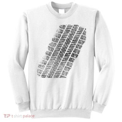 Tire Track Funny Halloween Sweatshirt