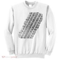 Tire Track Funny Halloween Sweatshirt thumb 0