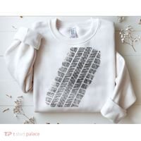 Tire Track Funny Halloween Sweatshirt thumb 2