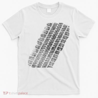 Tire Track Funny Halloween T-Shirt