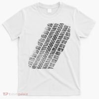 Tire Track Funny Halloween T-Shirt thumb 0