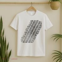 Tire Track Funny Halloween T-Shirt thumb 2