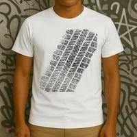 Tire Track Funny Halloween T-Shirt thumb 3