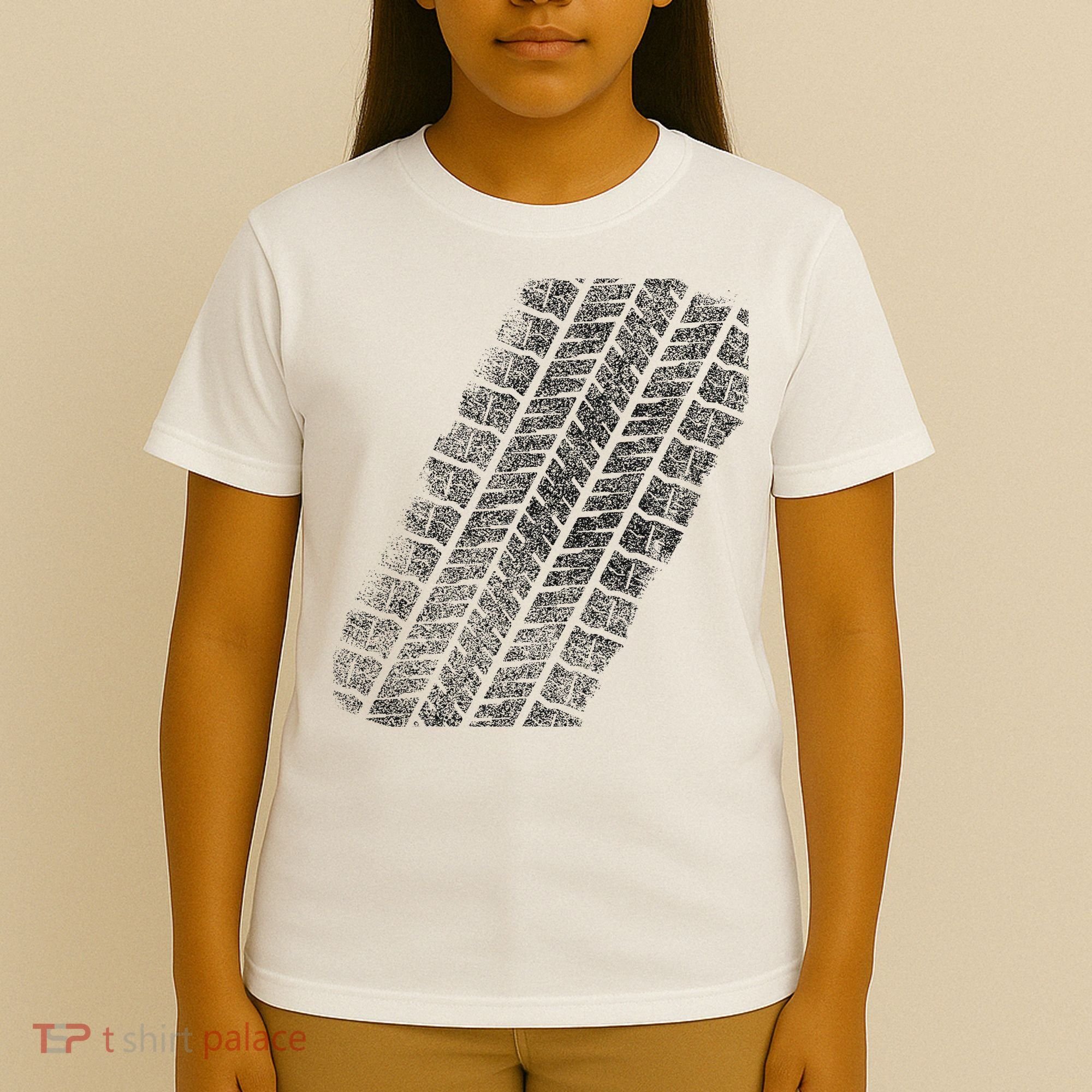 Tire Track Funny Halloween T-Shirt