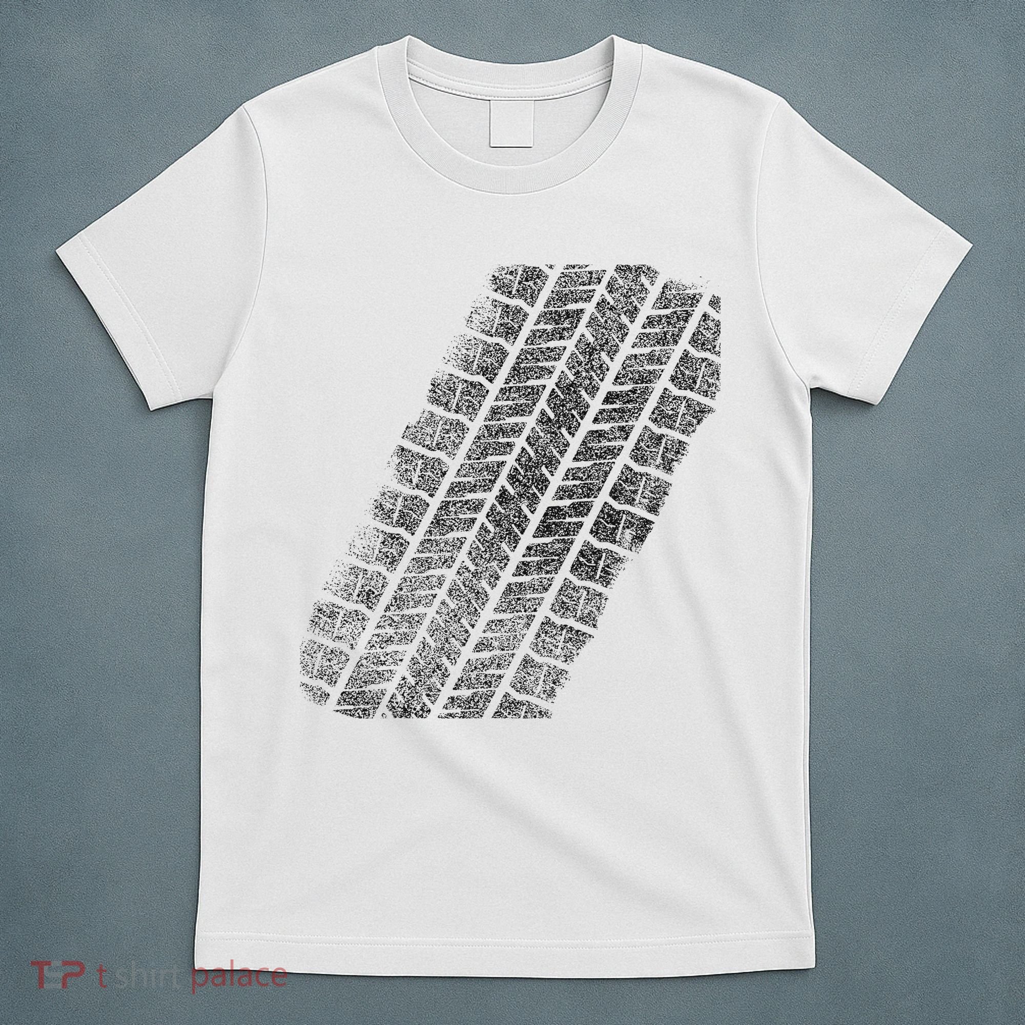 Tire Track Funny Halloween T-Shirt