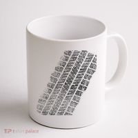 Tire Track Funny Halloween Coffee Mug thumb 1