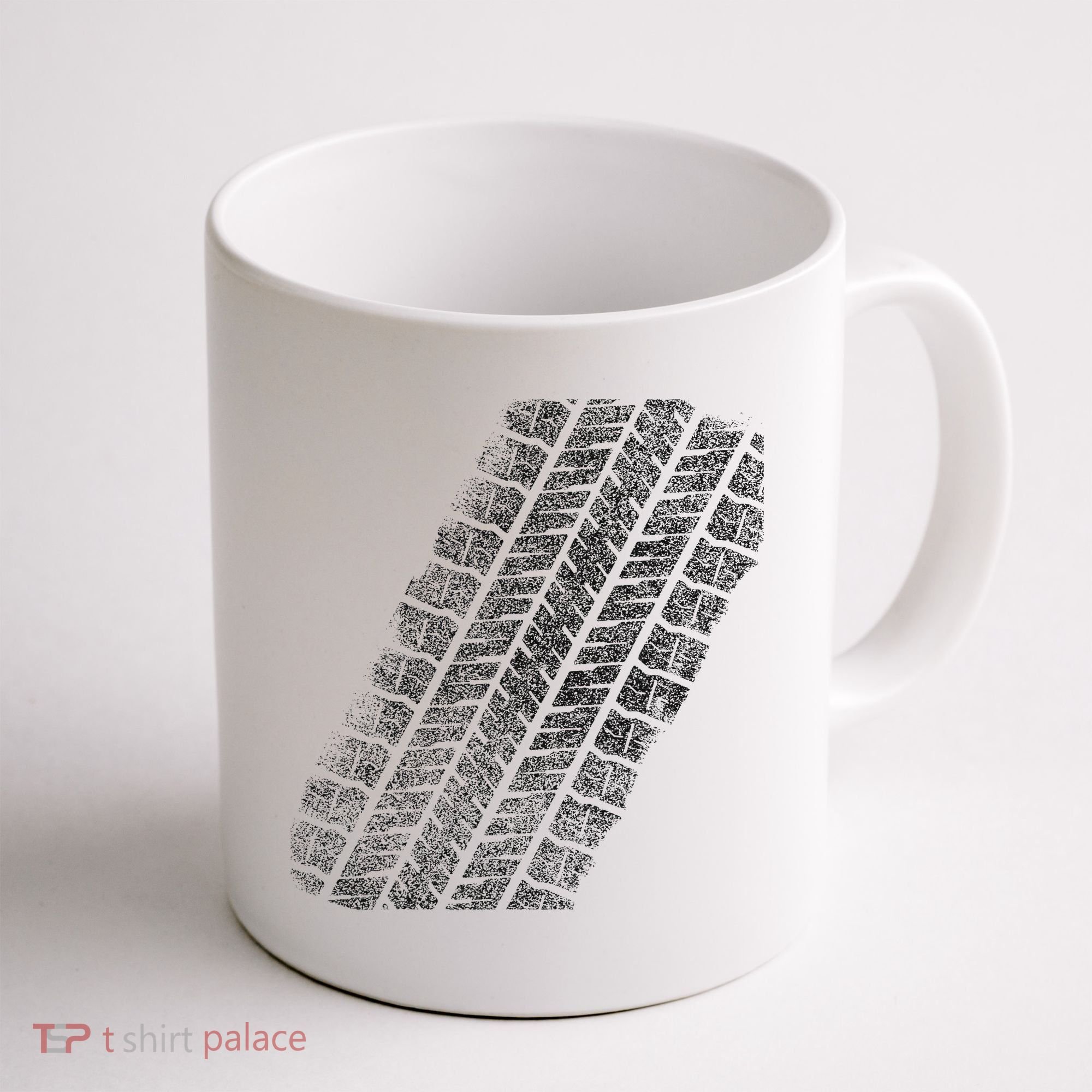 Tire Track Funny Halloween Coffee Mug