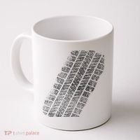 Tire Track Funny Halloween Coffee Mug thumb 0