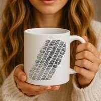 Tire Track Funny Halloween Coffee Mug thumb 3