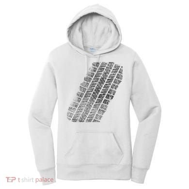 Tire Track Funny Halloween Women's Hoodie