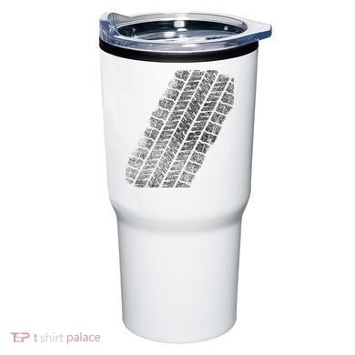 Tire Track Funny Halloween Tumbler