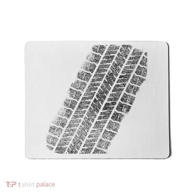 Tire Track Funny Halloween Mousepad