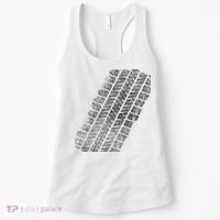 Tire Track Funny Halloween Women's Tank Top thumb 0