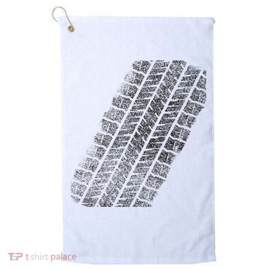 Tire Track Funny Halloween Golf Towel