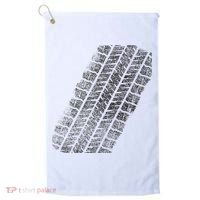 Tire Track Funny Halloween Golf Towel thumb 0