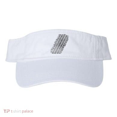 Tire Track Funny Halloween Visor