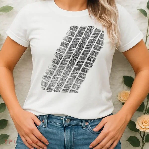 Tire Track Funny Halloween Women's T-Shirt