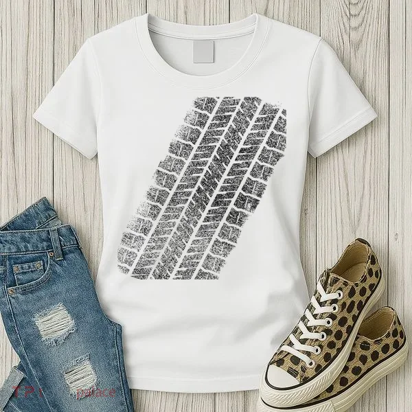 Tire Track Funny Halloween Women's T-Shirt