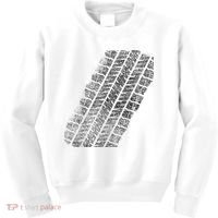 Tire Track Funny Halloween Kids Sweatshirt thumb 0