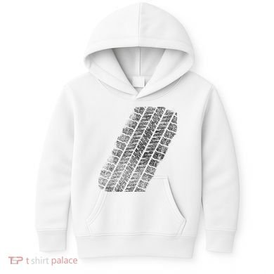 Tire Track Funny Halloween Kids Hoodie