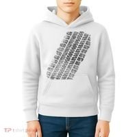 Tire Track Funny Halloween Kids Hoodie thumb 4