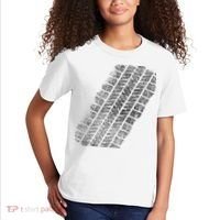 Tire Track Funny Halloween Kids T-Shirt thumb 2