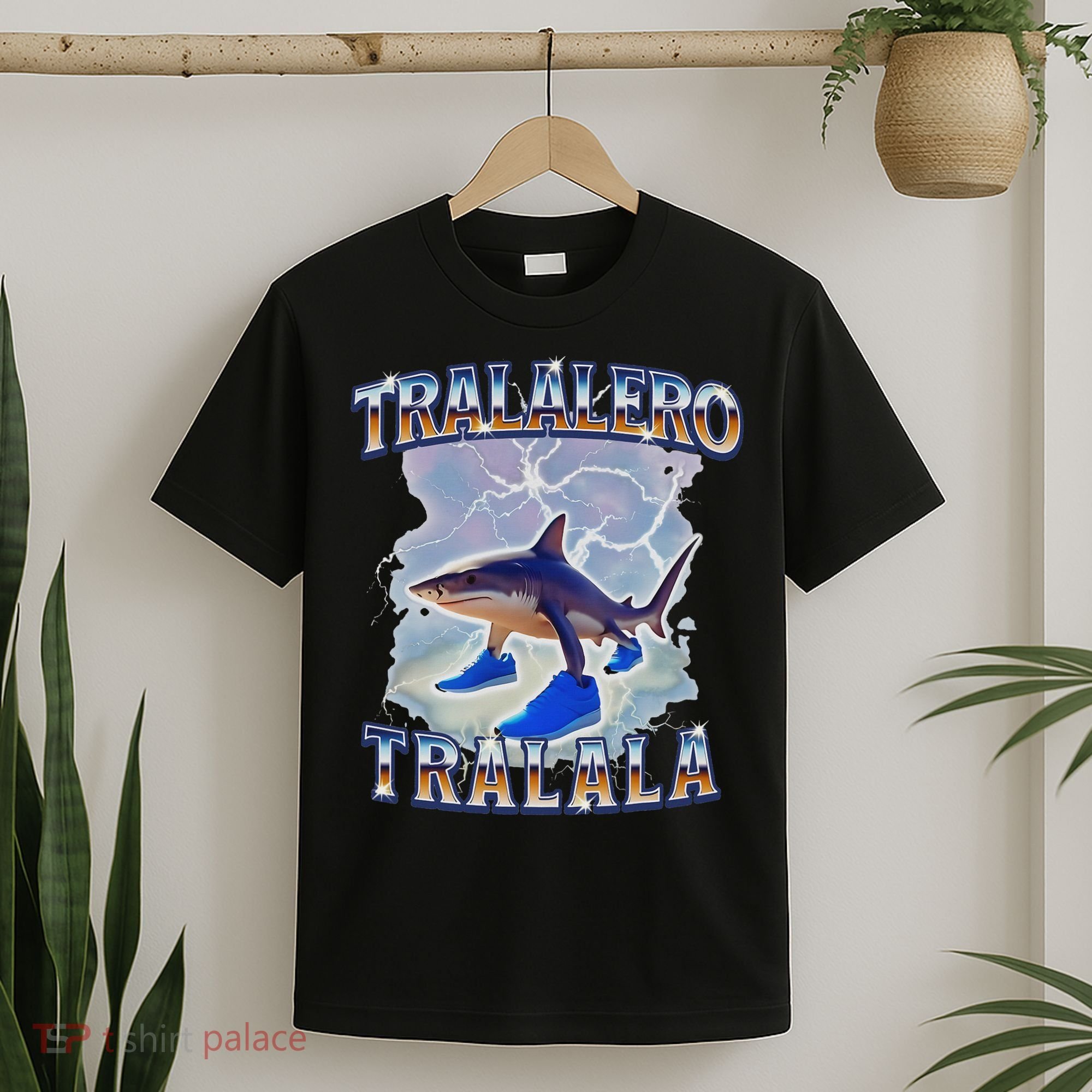 Tralalero Tralala Funny Shark Meme Bootleg T-Shirt