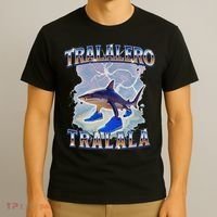 Tralalero Tralala Funny Shark Meme Bootleg T-Shirt thumb 3