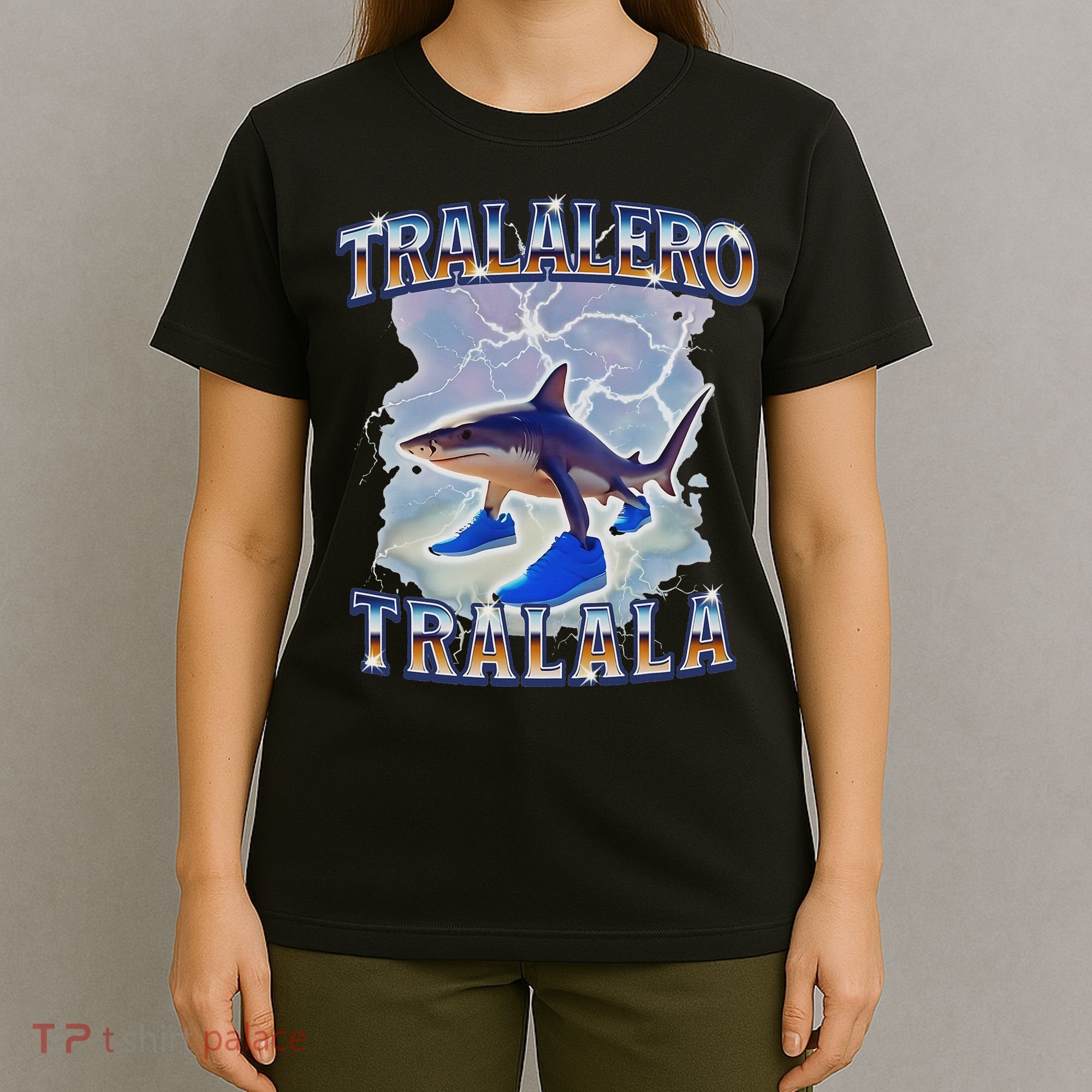 Tralalero Tralala Funny Shark Meme Bootleg T-Shirt