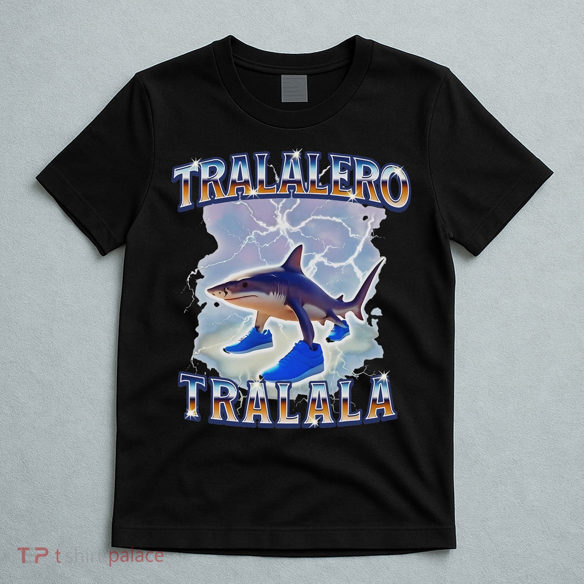 Tralalero Tralala Funny Shark Meme Bootleg T-Shirt