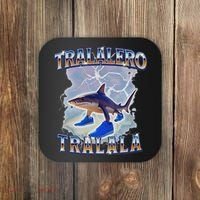 Tralalero Tralala Funny Shark Meme Bootleg Coaster thumb 0