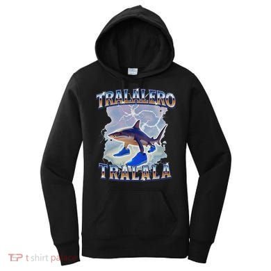 Tralalero Tralala Funny Shark Meme Bootleg Women's Hoodie