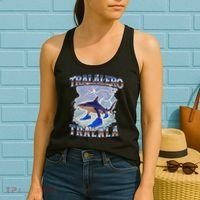 Tralalero Tralala Funny Shark Meme Bootleg Women's Tank Top thumb 2