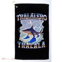 Tralalero Tralala Funny Shark Meme Bootleg Golf Towel thumb 0