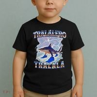 Tralalero Tralala Funny Shark Meme Bootleg Toddler T-Shirt thumb 2